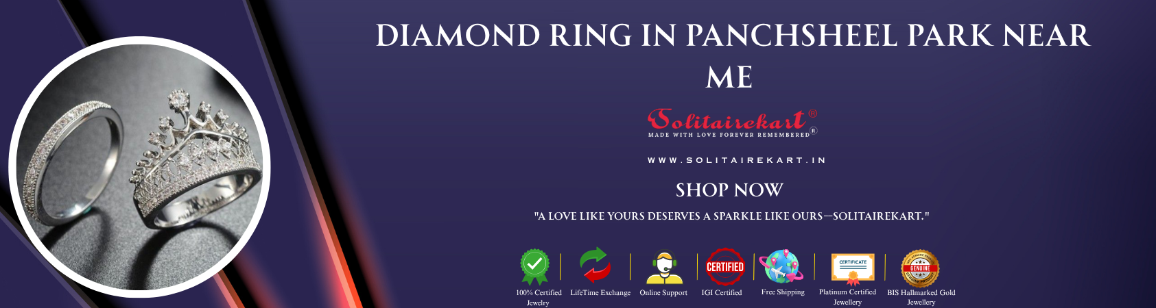 Discover the Perfect Diamond Ring in Panchsheel Park Near Me